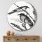 Designart - Vintage Monochrome Sleeping Crows - Traditional Metal Circle Wall Art